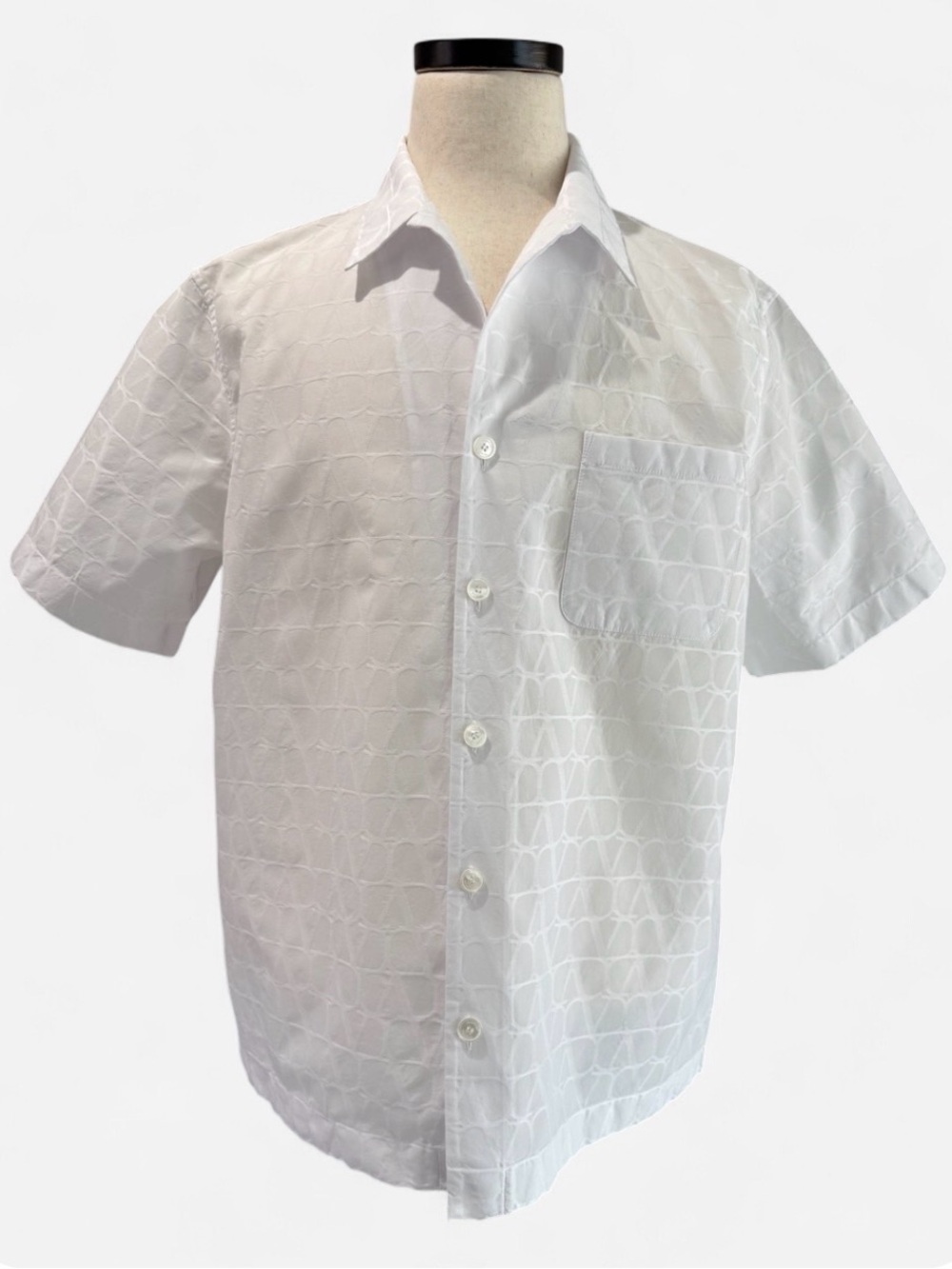 Valentino Iconographe Cotton Poplin Men Shirt Size 46 IT.